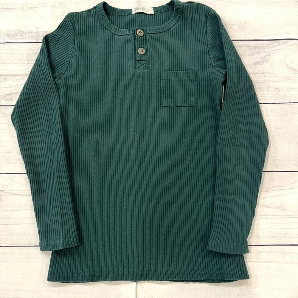 Coco Blanc Green Ribbed PJ's - Picture 7 of 11